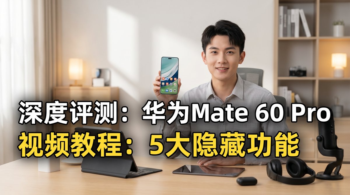 红桃视频科技评测 - 华为Mate 60 Pro深度评测视频演示